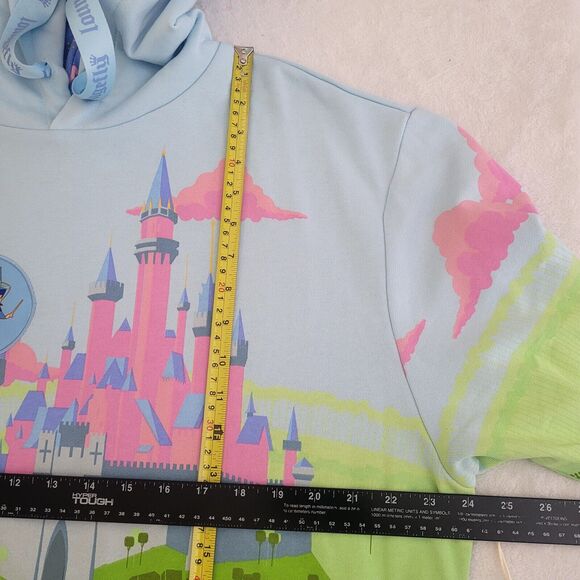 Disney Loungefly Sleeping Beauty Castle Hoodie Unisex Fairies Size Large NWT - Picture 10 of 11